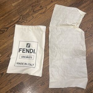 Fendi dust bag and logo tissue paper